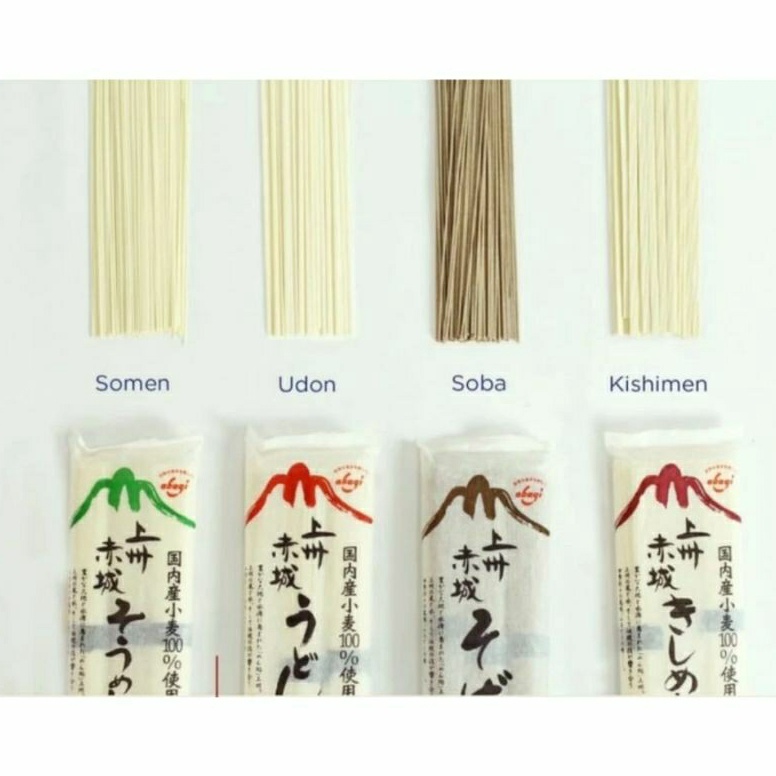 

Spesial Promo Joshu Akagi Soba Somen Udon Kishimen 27 gr Mie Kering jepang