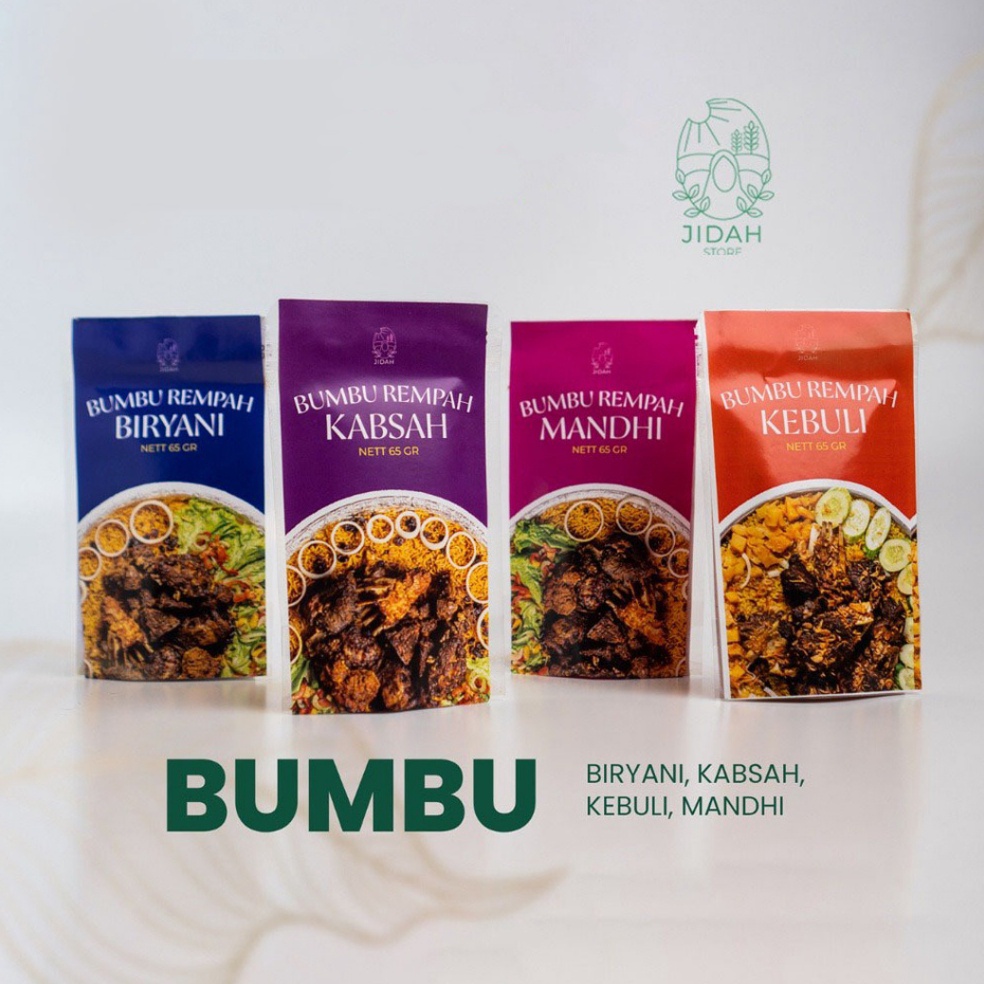 

Sabet Promo Bumbu Kebuli instan nasi briyani mandhi kabsah lengkap praktis jidah food bumbu rempah india