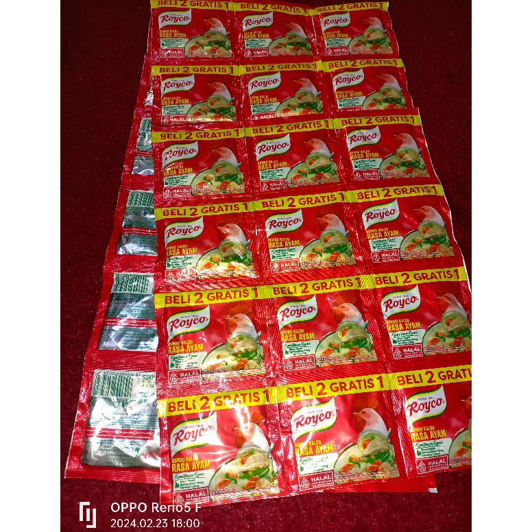 

Diskon Heboh Royco 3 renteng 36sachet 11