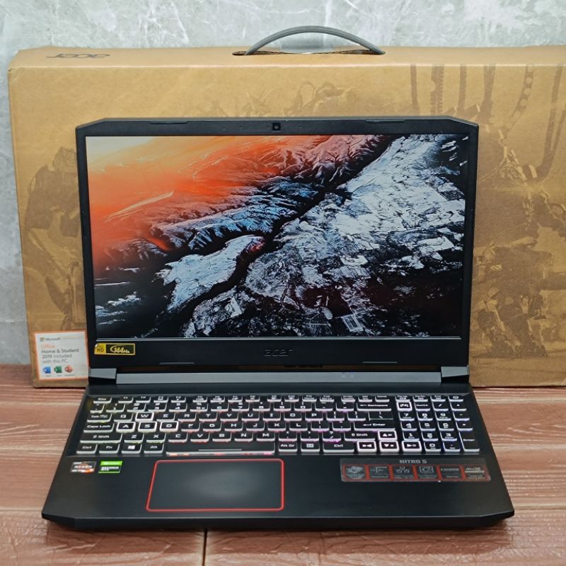 Laptop ACER NITRO 5 AN515-54 AMD Ryzen 5-4600H RAM 16GB SSD 512GB GTX 1650 Ti