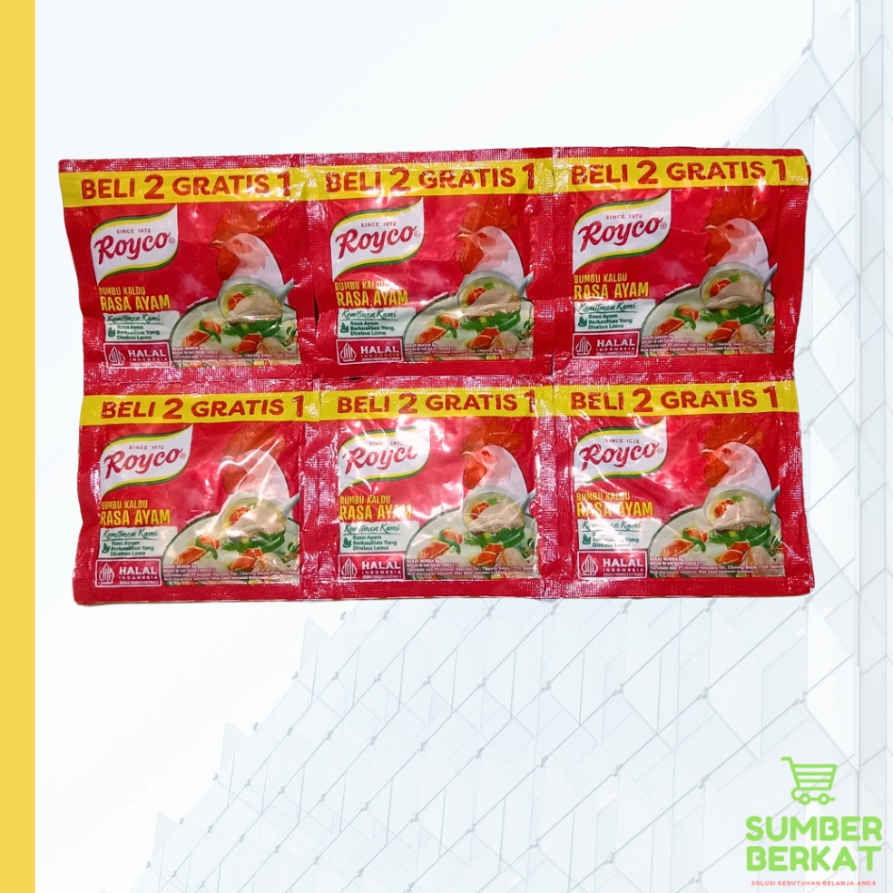 

Pesan Saja ROYCO SACHET 36 pcs BELI 2 RENCENG GRATIS 1 RENCENG