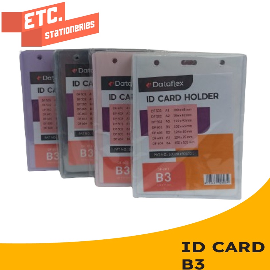 

Obral Meriah Dataflex ID Card B3 Case Plastik Mika Name Tag Holder VC63