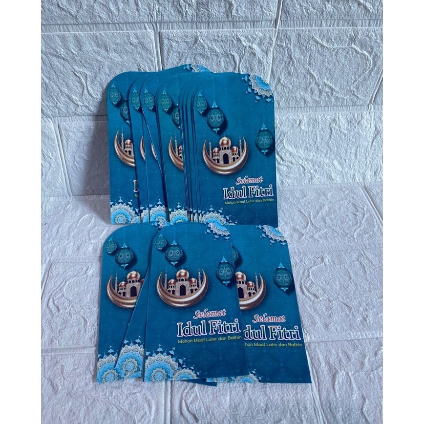 

Ready Bermutu 1 pcs ampau amplop lebaran masjid kartun medium 11x7cm masjid tosca