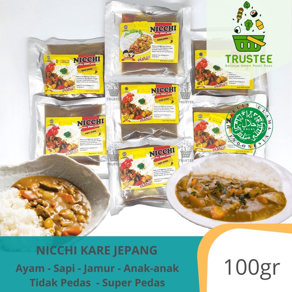 

Lebih hemat NICCHI kare Golden Curry HALAL 1g Kari ala Jepang Nichi kare anak