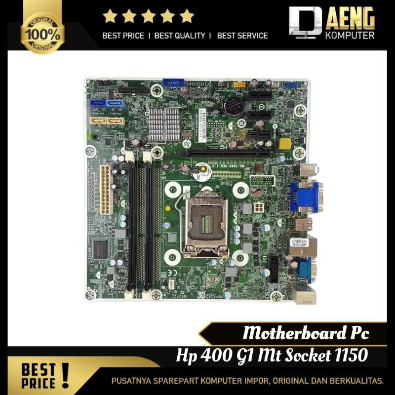 Motherboard Mainboard Mobo Hp Prodesk 400 G1 MT Socket 1150 Murah