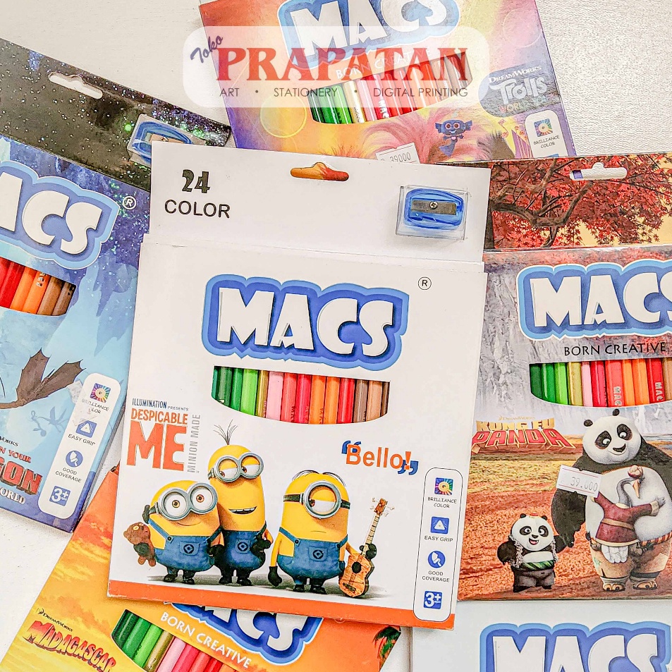 

Super Promosi Pensil Warna Macs 24 Warna Color Pencil