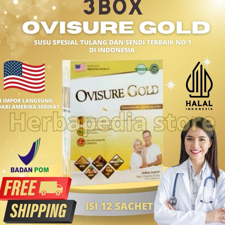 

Murah Lebay OVISURE GOLD SUSU OBAT TULANG DAN SENDI ASLI 1 ORIGINAL