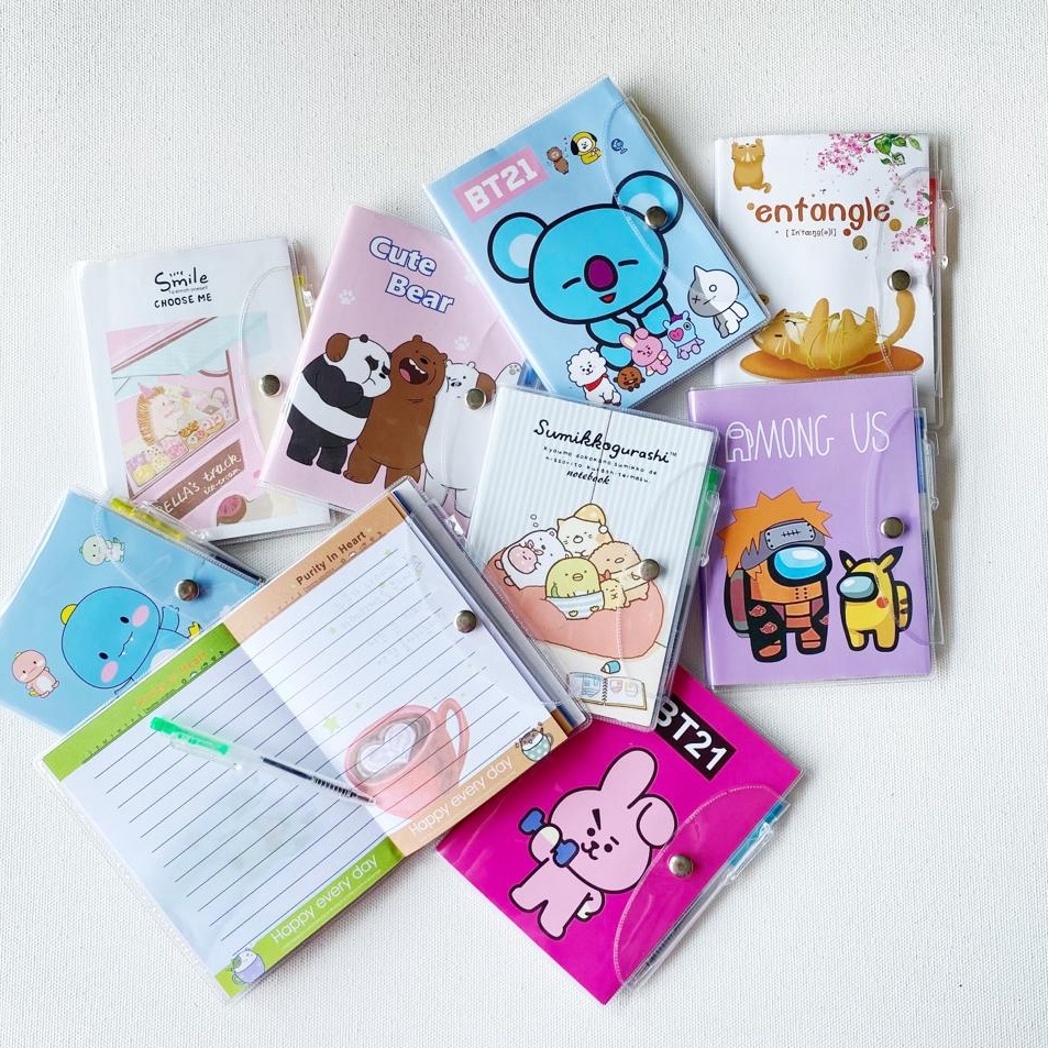 

Ready Terkeren SOS Buku Notes Kancing A6 5K Buku Catatan Note BookNotebook