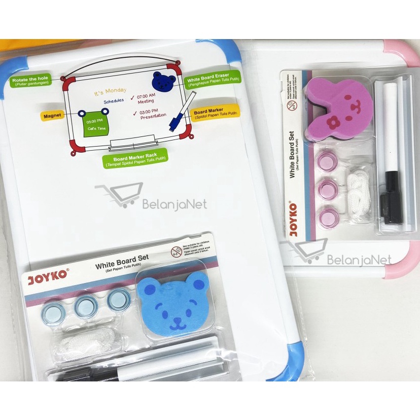 

Kirim Terpercaya Papan Tulis Putih Set Whiteboard Set Joyko WBS16CO