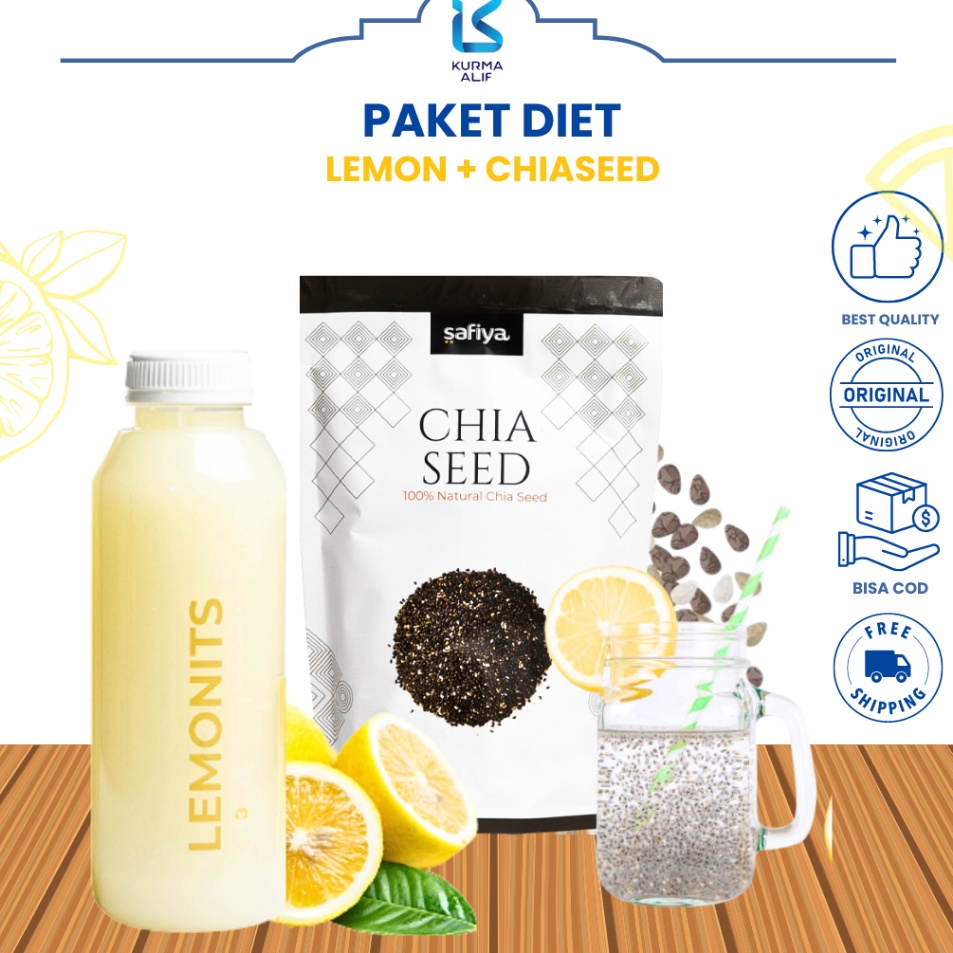 

Promo besar PAKET DIET Chiaseed 25 gr Sari Lemon 5ml Diet Sehat Original