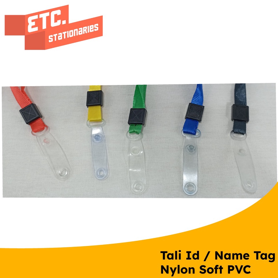 

Fast Delivery Tali Id Card Tali Name Tag Nylon Soft Pvc NYLKSFP 2 PCS