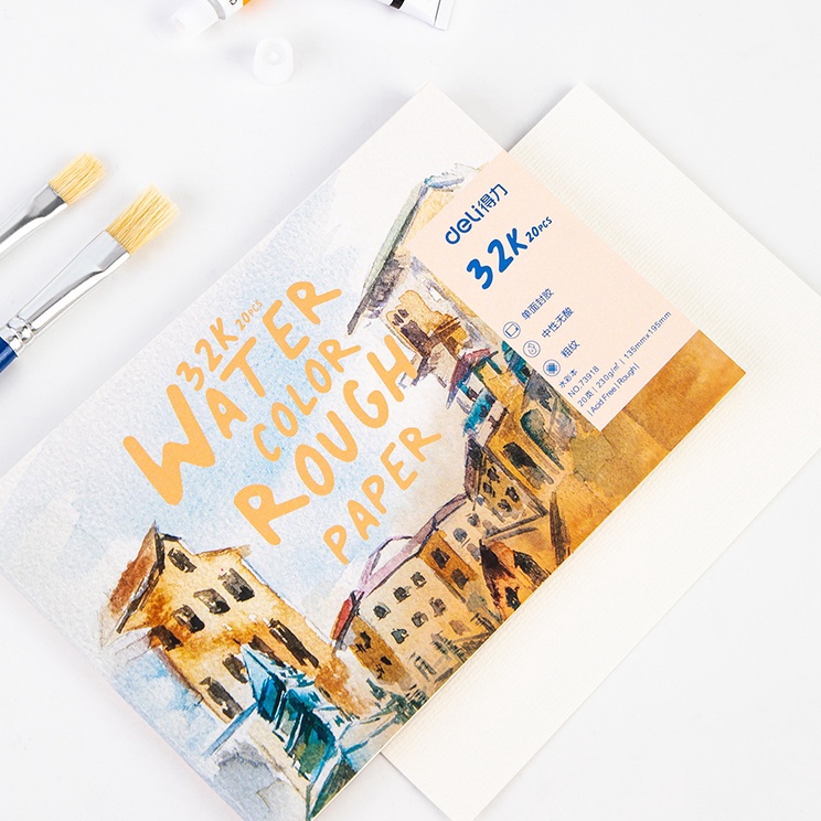 

Kejar Sekarang Deli Watercolor Paint Book Tebal Tidak Tembus Air 2 Halaman Ukuran 32K 73918