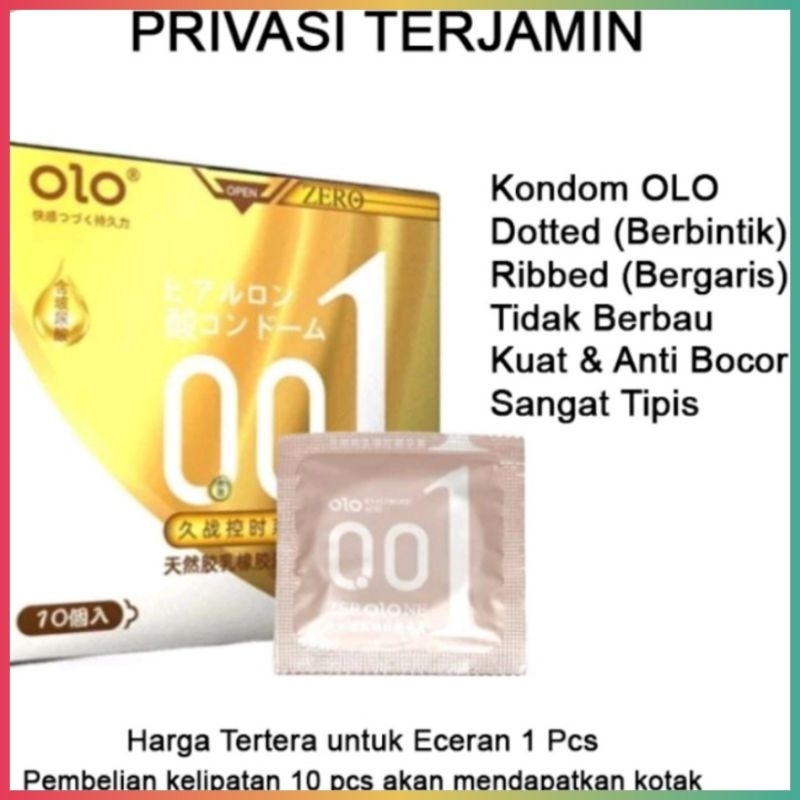 Kondom OLO Zero Series Gold - Super Tipis 0,01