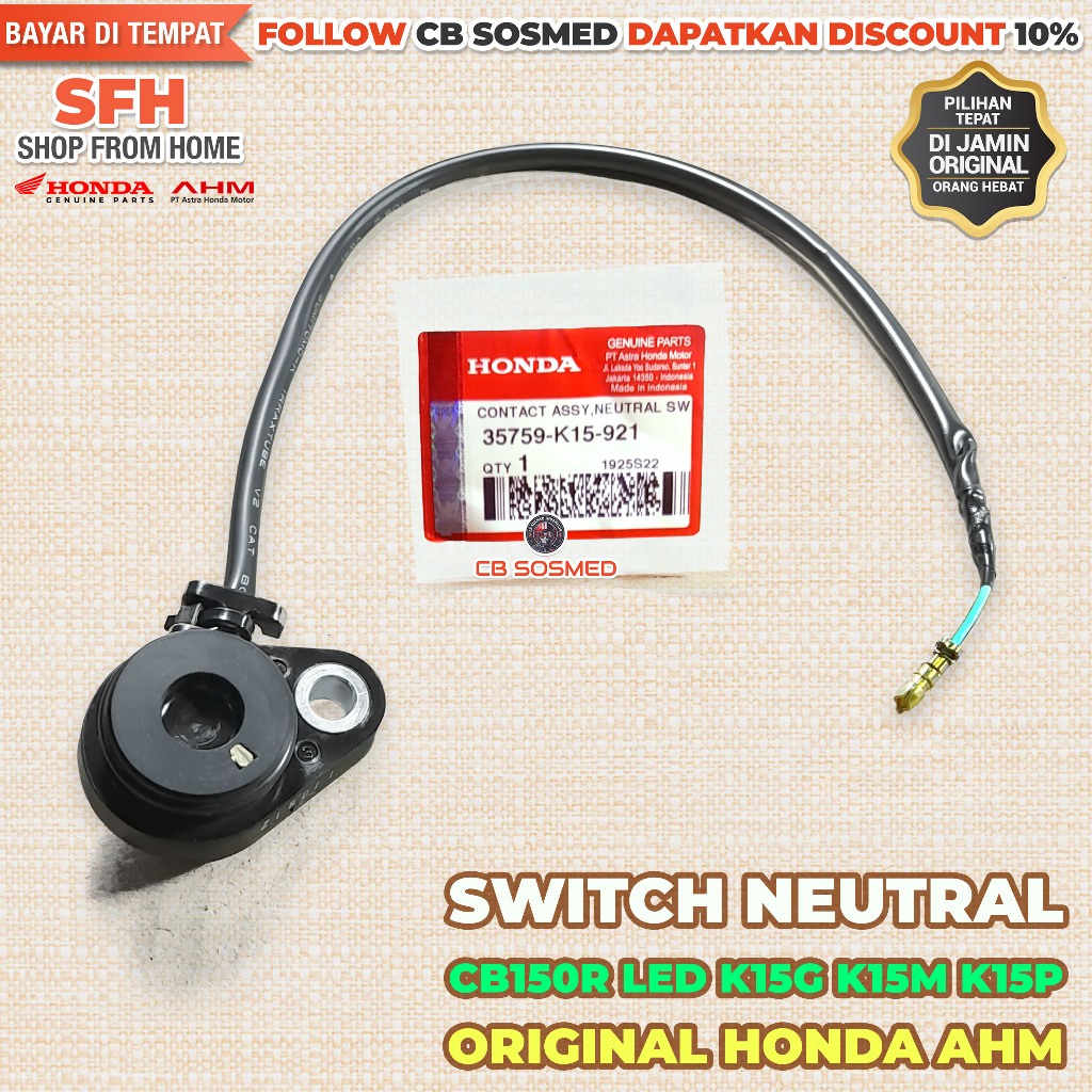Switch Neutral CB150R Streetfire K15G Switch Netral CB 150R LED Switch Operan Gigi CB 150 R New K15M