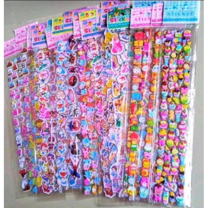 

10pcs Sticker 3D Timbul Panjang 30cm
