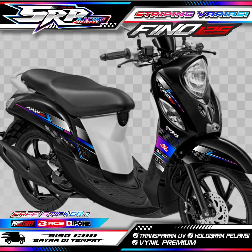 STRIPING VARIASI MOTOR YAMAHA FINO / STICKER LIST VARIASI MOTOR YAMAHA FINO