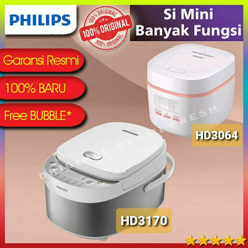 PHILIPS Digital Mini Rice Cooker Magic Com HD3170 / HD3064