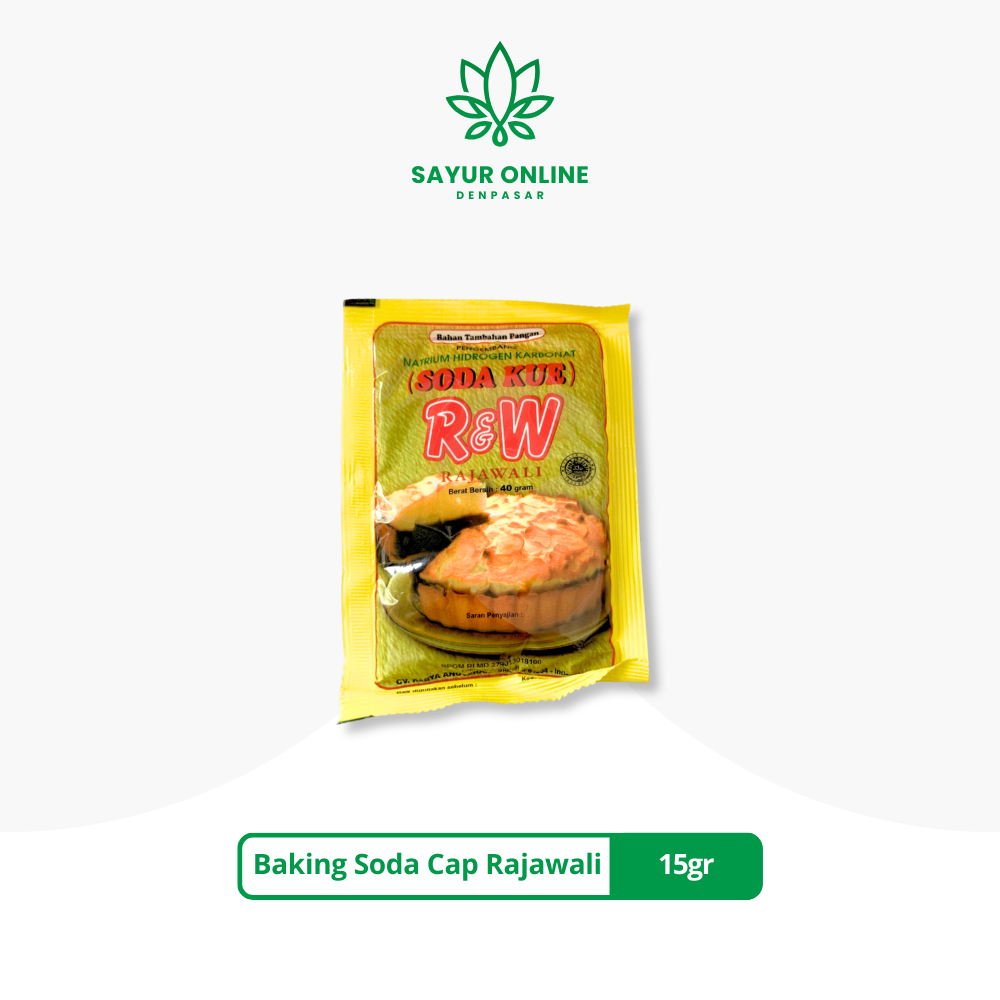 

Soda Kue/Baking Soda Cap Rajawali 15gr - Sayur Online Denpasar