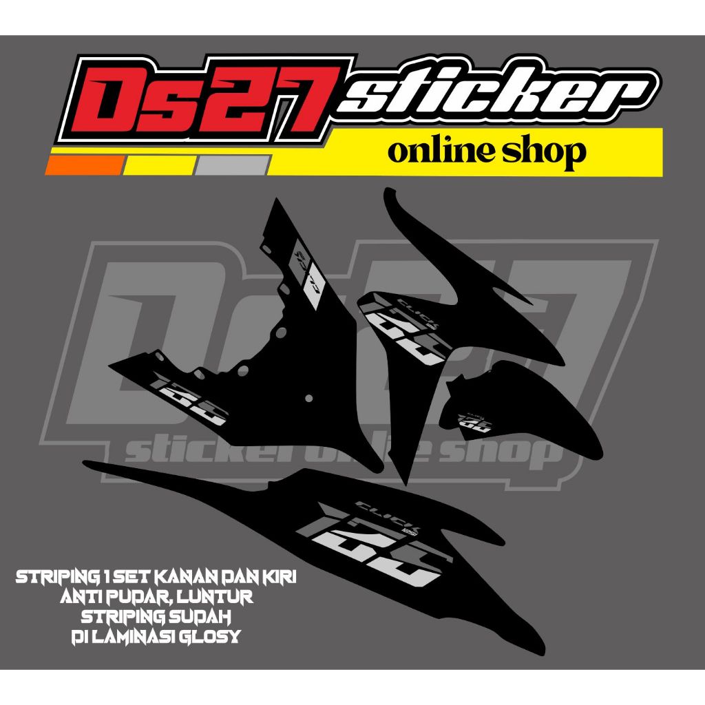 STRIPING STICKER VARIASI VARIO 125 OLD KZR MOTIF 125