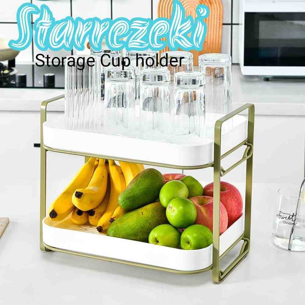 Rak Penyimpan Gelas / Cup Holder Storage / Rak Sayuran Buah/ Rak Penyimpanan Serbaguna TY-4542