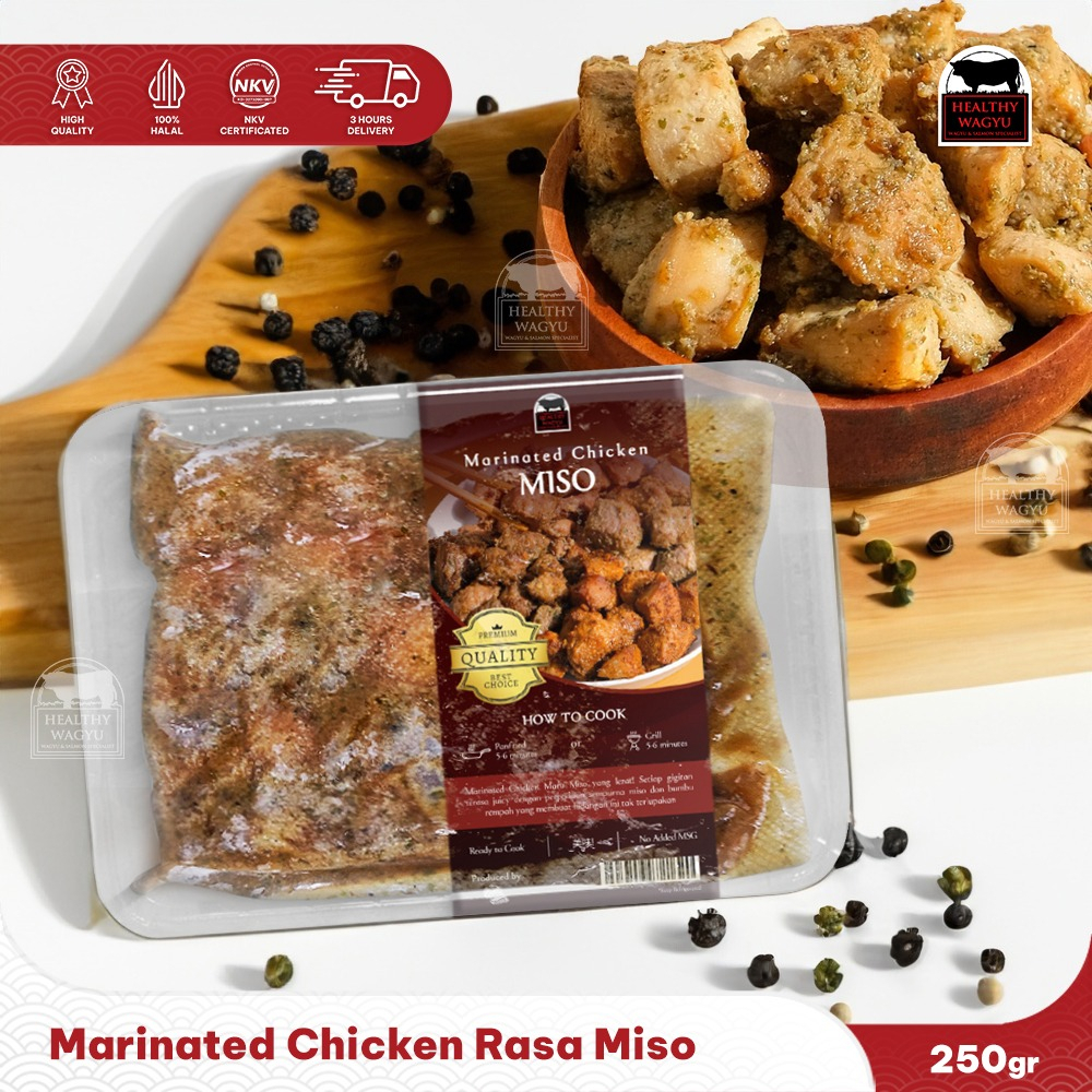 

Daging Ayam Dada Fillet Marinated Rasa Miso 250gr Ready to Cook Healthy Wagyu