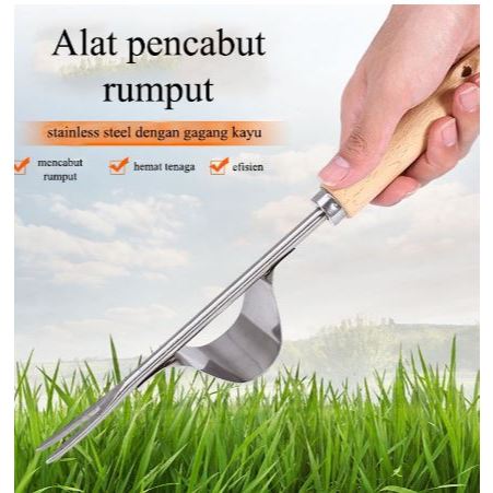 Garpu Pembersih Manual / Alat Pencabut Rumput Liar / Pencabut Rumput Liar Akar