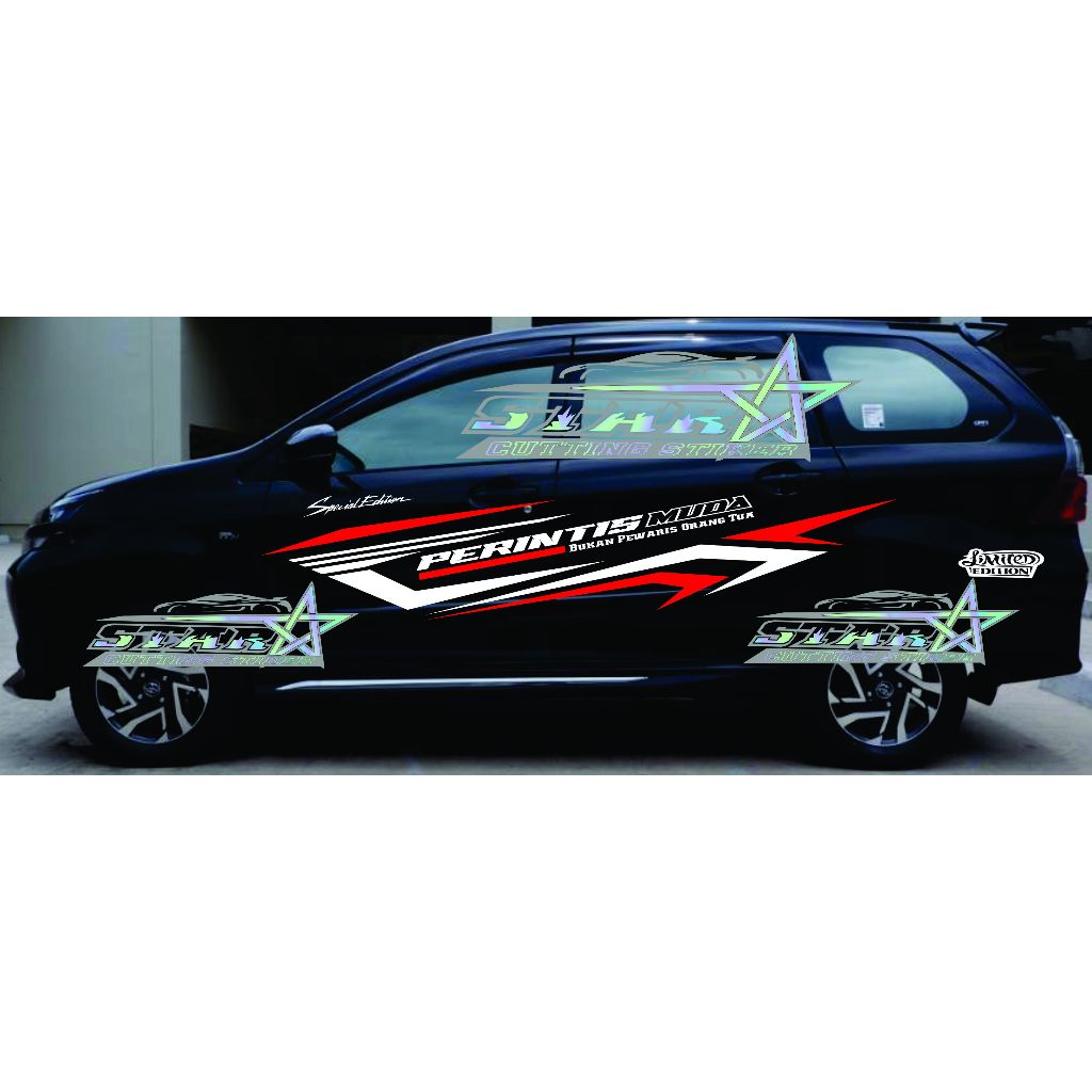 Stiker Cutting Mobil Xenia Stiker Variasi Bodi Samping Mobil Daihatsu Xenia