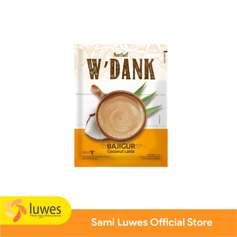 

W'Dank Bajigur Box isi 4 sachet @15 gram Coconut Latte