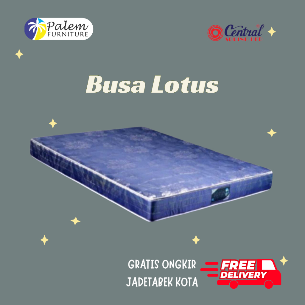 Kasur Busa rebonded Lotus 120 x 200 by central