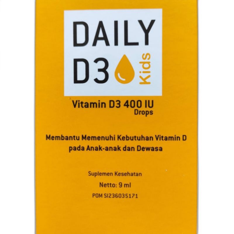 Daily D3 Kids 400 IU Sugar Free - Vitamin D 400 IU