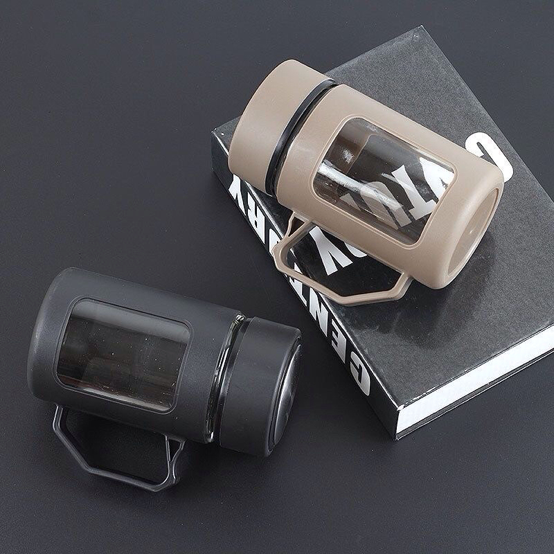 Mug Cangkir Gelas Kaca Gagang 500ml/ Botol Kaca Cangkir 500 ML / Gelas Kaca 500 ML / Cangkir 500 ML