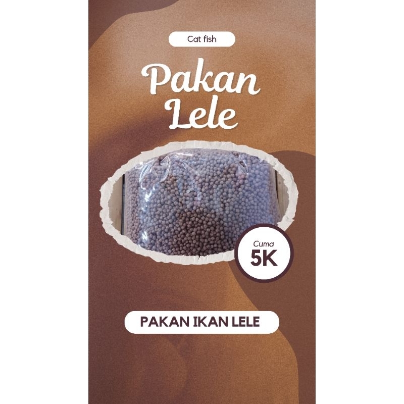 PAKAN IKAN LELE UKURAN KECIL 1/2 KG