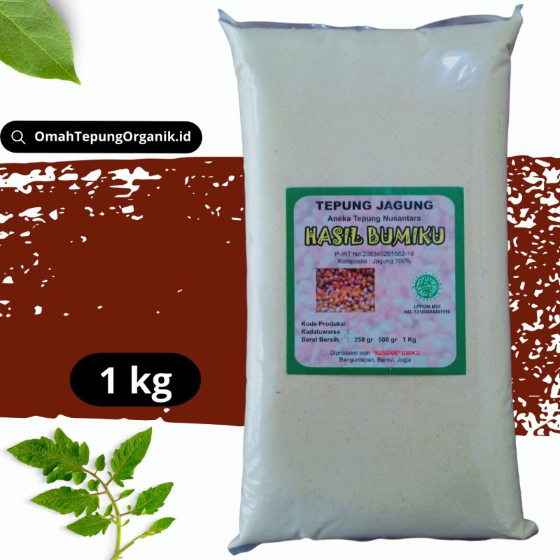 

Tepung Jagung Organik kemasan 1 KG/Corn Powder Organic kemasan 1 KG/Corn Flour organic 1 KG/TEPUNG JAGUNG MPASI kemasan 1 KG/JAGUNG Bubuk kemasan 1 KG