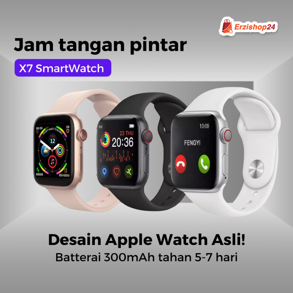 Jam Tangan SmartWatch Sport X7 SmartWatch – Fitness Tracker,Pedometer, Waterproof [ 100% original ]