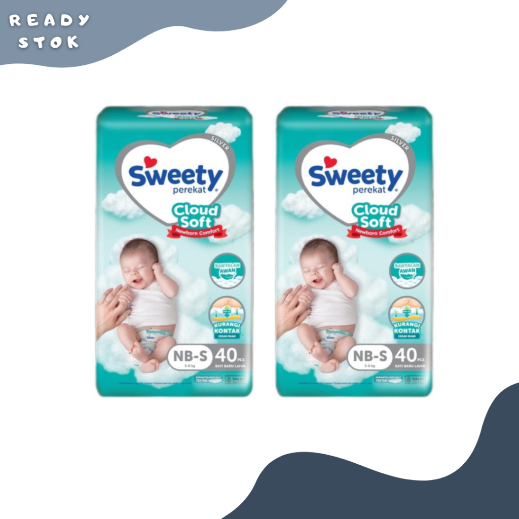 Sweety Silver Comfort/ Popok Newborn Nb-s40 Popok Perekat