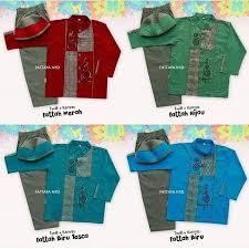 SETELAN KOKO ANAK FATTAYA LENGAN PANJANG ( SIZE 5, 7, 8 )