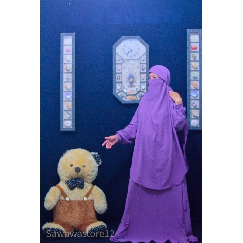 GAMIS TERBARU KEKINIAN UMAYYAH ABAYA SET Khimar CERINGKEL AIRFLOW /CADAR /BERGO/