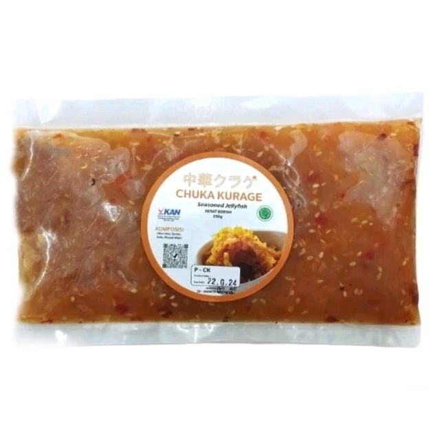 

Chuka Kurage 250 Gram Berbumbu / Salad ubur ubur / Jellyfish (HALAL)