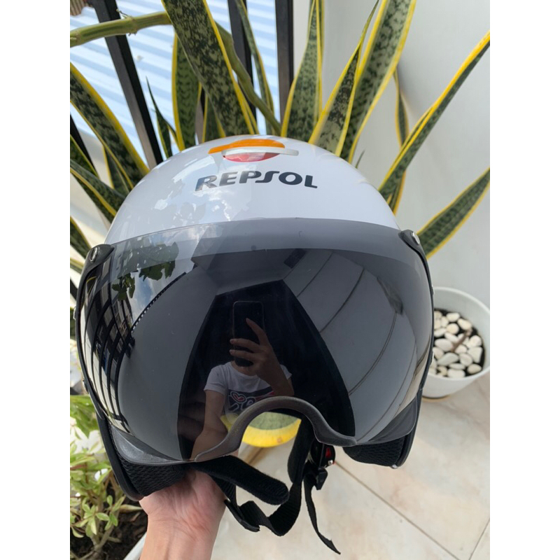 Helm SNI Half Face / Helm Bogo ORIGINAL REPSOL limited edition