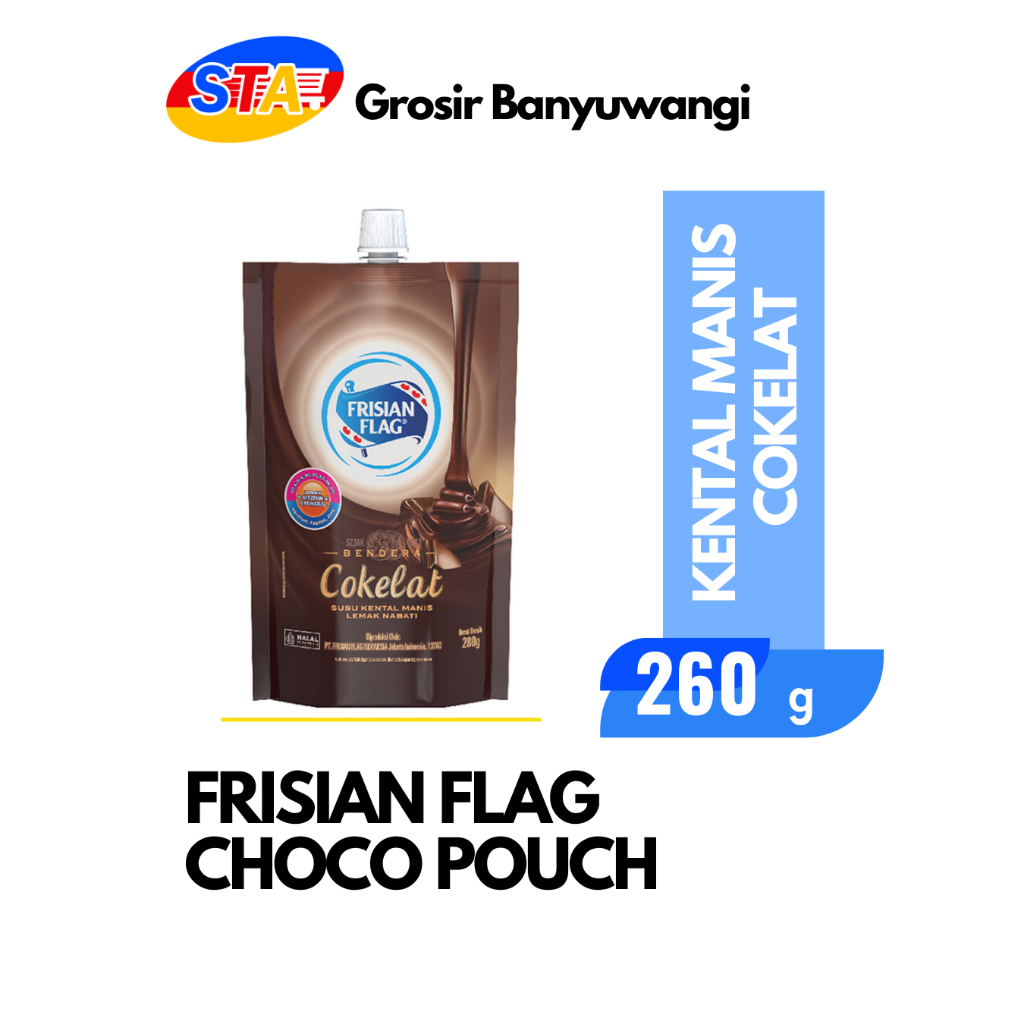 

[JATIM] FRISIAN FLAG COKELAT POUCH 260 G | SUSU KENTAL MANIS