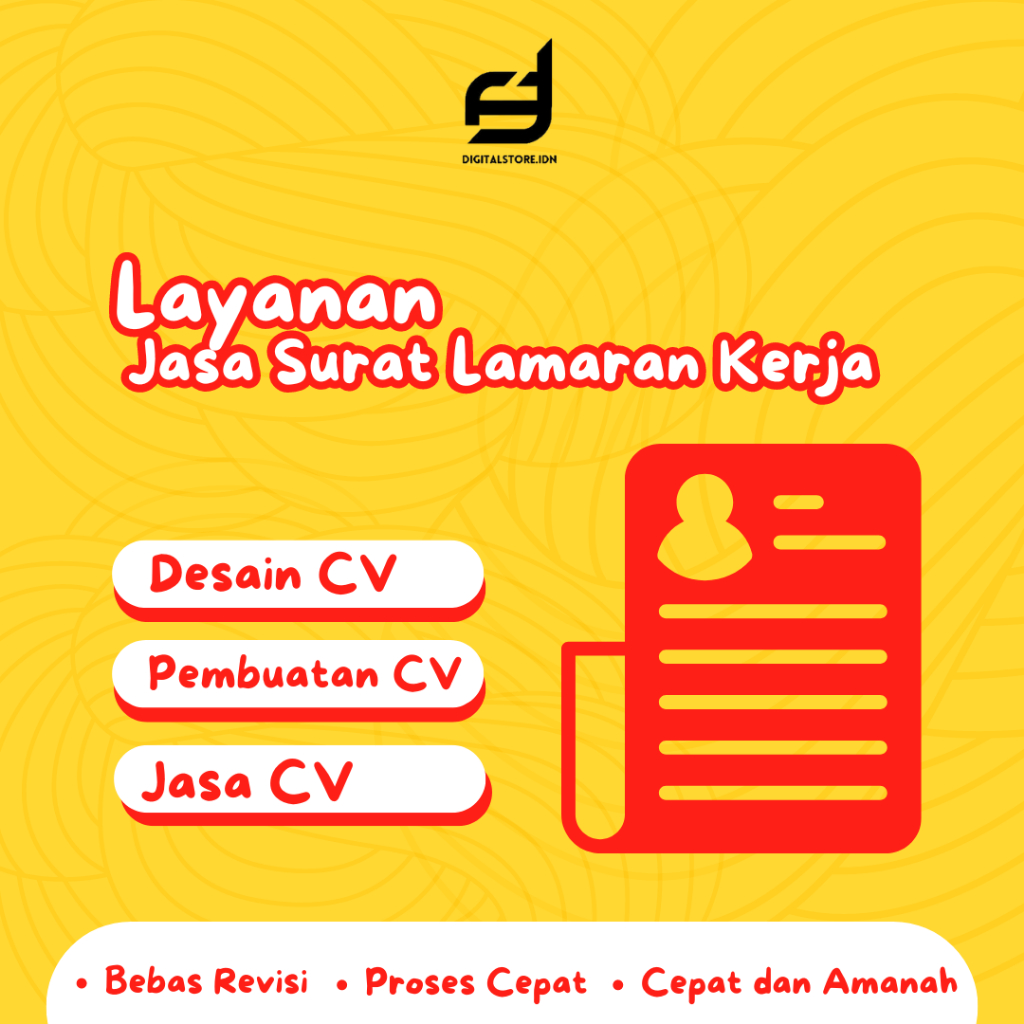 Jasa Desain CV Profesional dan Surat Lamaran Kerja