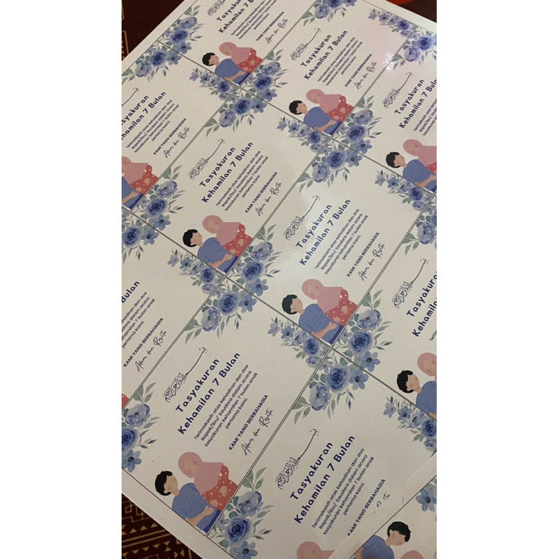 

STIKER ACARA 7 BULANAN/AQIQAH/4BULANAN