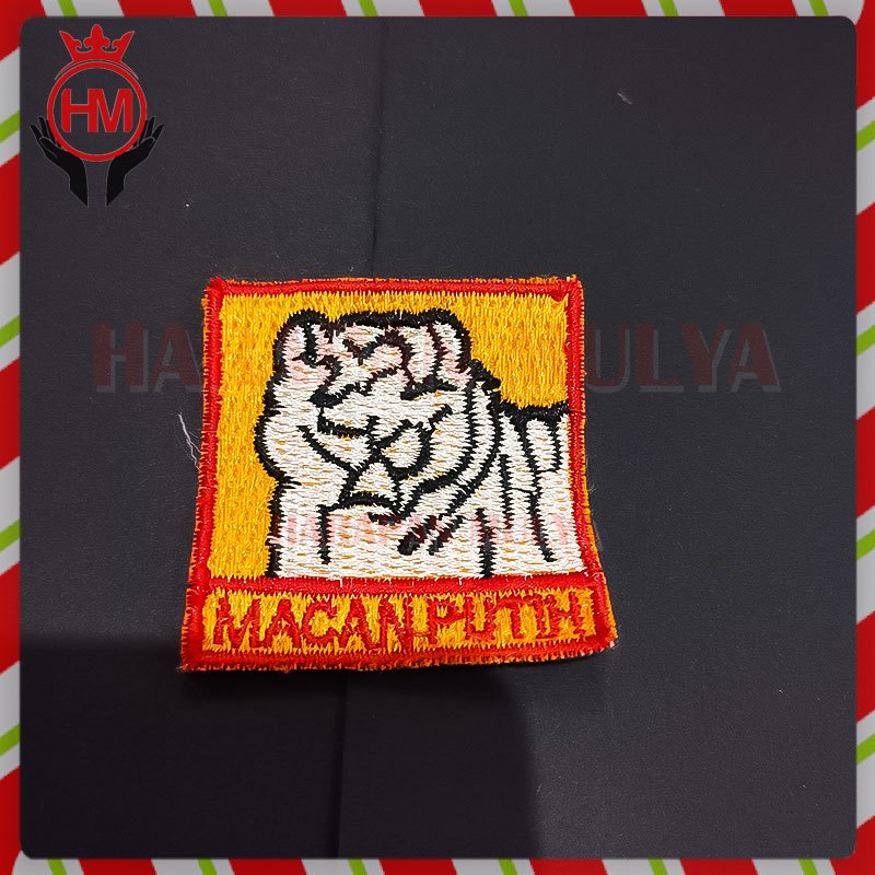 Tanda Regu Pramuka Macan Putih Bet Bordir Macan Putih Murah - HM