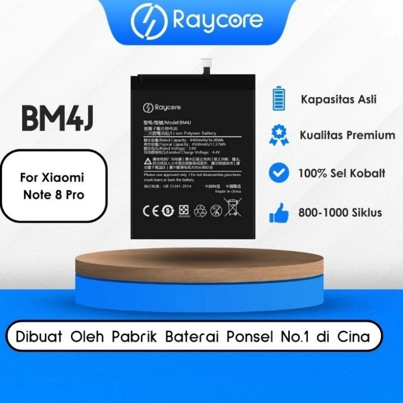 Raycore Baterai Redmi Note 8Pro BM4J Batt Original Raycore RedmiNote8Pro