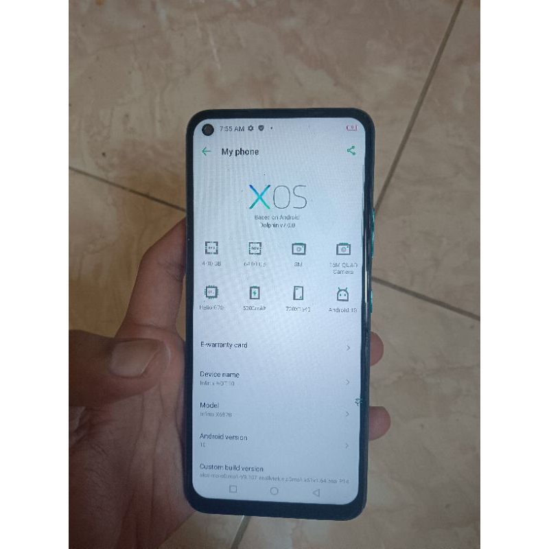 infinix hot 10 4/64 second ori