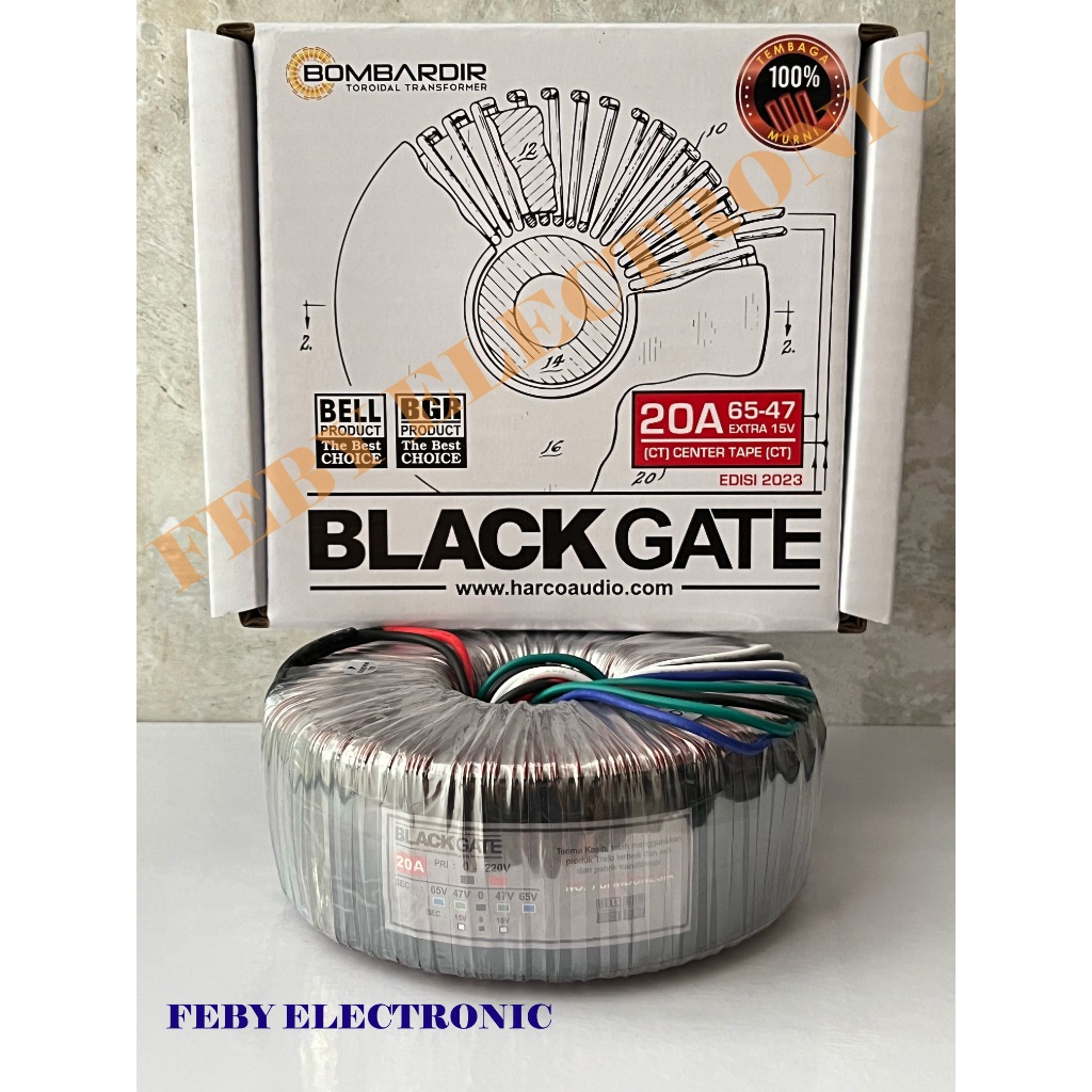 TRAVO TRAVO TOROID 20A 65V 47V CT BLACKGATE BOMBARDIR DONAT 20 A 65V 47V