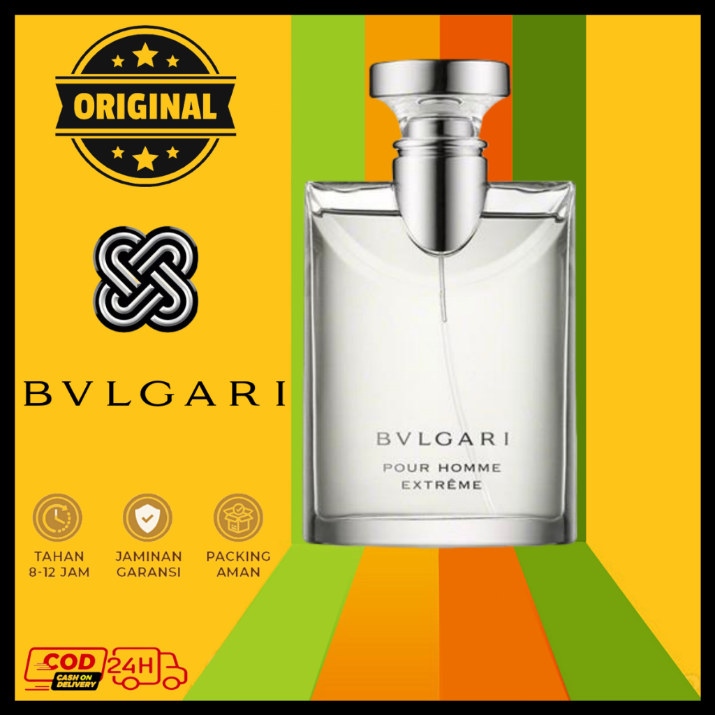 1hekb- 100% OriginalBvlgari Pour Homme Extreme Man EDT - 100 ML