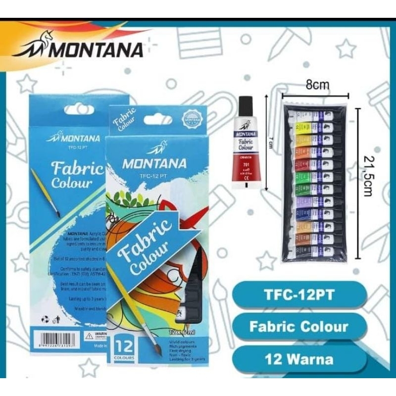 

cat tekstil, cat kain, cat poster 12 warna