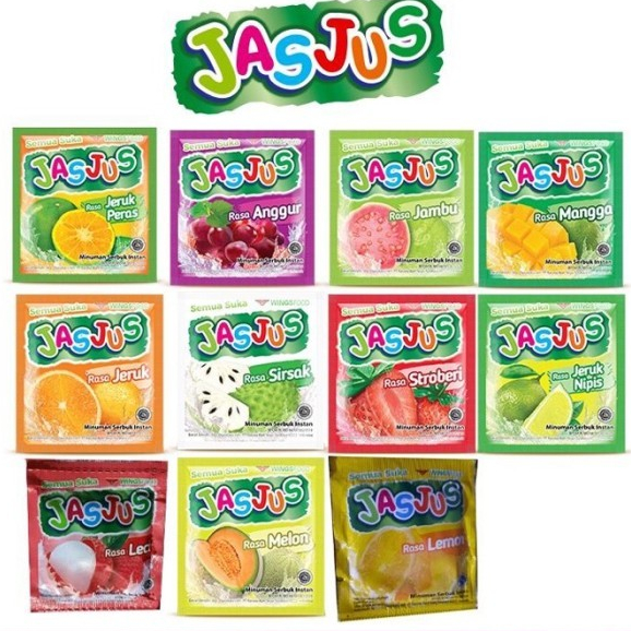 JAS JUS MINUMAN RASA BUAH SERBUK INSTAN RENCENG ISI 10 SACHET JASJUS ES BLENDER ECERAN ALL VARIAN AN