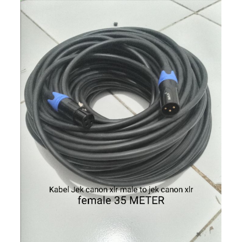 Kabel Mixer Mic Jek xlr Male to Jek xlr female japan standard 35 Meter